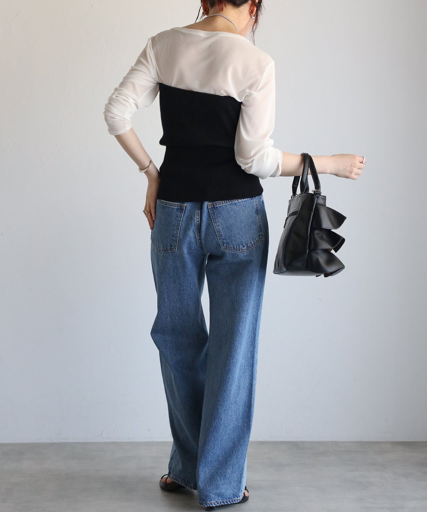 【雑誌掲載・ショップチャンネルOA商品】撥水2WAYフリルハンドバッグ　12-1162