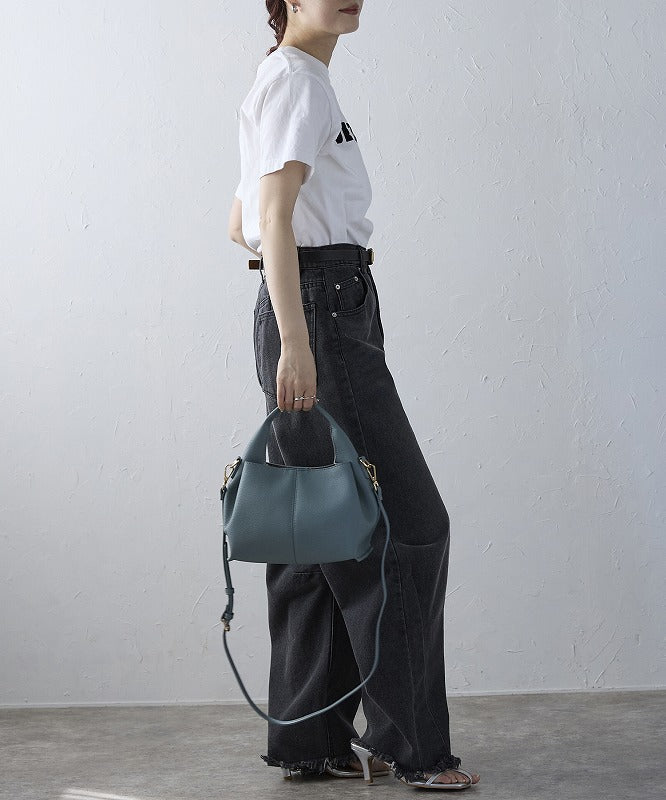 【ショップチャンネルOA商品】レザー 軽量 2WAY ハンドバッグ 18-1195