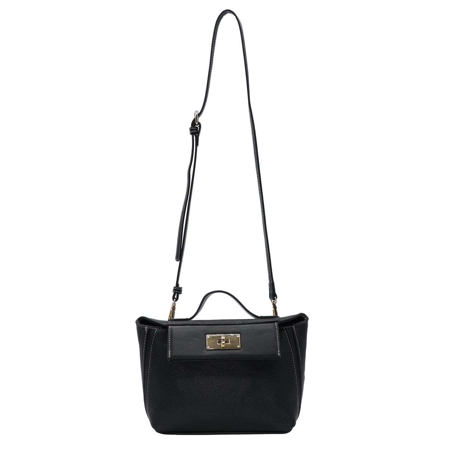 2WAYターンロックミニショルダーハンドバッグ　12-1174