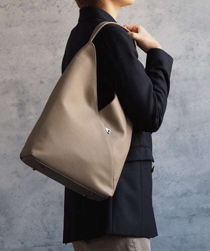 【ショップチャンネルOA商品】レザートライアングルトートバッグ　18-1190